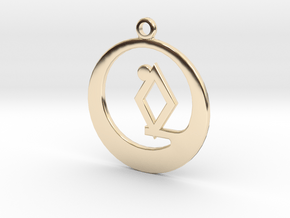 Smallville Rao charm in 14k Gold Plated Brass