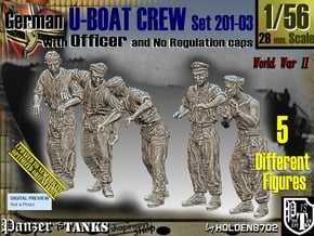 1/56 German U-Boot Crew Set201-03 in Tan Fine Detail Plastic