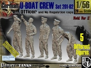 1/56 German U-Boot Crew Set201-02 in Tan Fine Detail Plastic