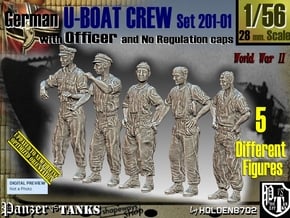 1/56 German U-Boot Crew Set201-01 in Tan Fine Detail Plastic