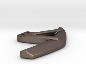 Lamborghini Style Shifter Paddle - Right  in Polished Bronzed Silver Steel
