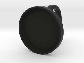Custom Ring 76 US 9.5 in Black Premium Versatile Plastic