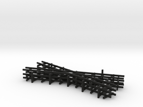 1/144 narrow gauge track set in Black Natural Versatile Plastic