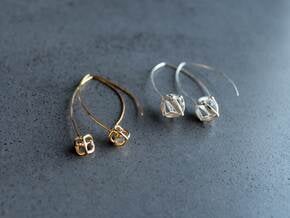 Symmetry Earrings in 14k Gold Plated Brass