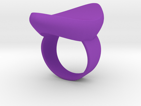 Ship shaped ring in Purple Processed Versatile Plastic: 5.25 / 49.625