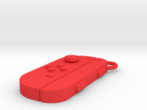 Nintendo Switch Joy-controller left keychain  in Red Processed Versatile Plastic