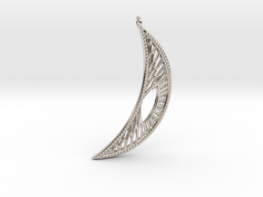 Earring #4  in Rhodium Plated Brass