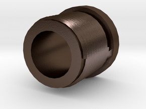 14mmx1 Negative Muzzle Thread Interface in Polished Bronze Steel