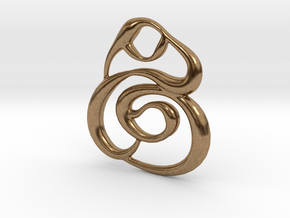 Swirly circles in Natural Brass