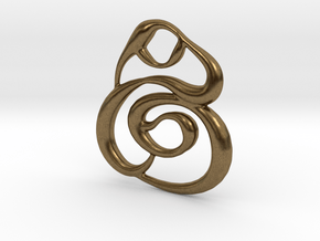 Swirly circles in Natural Bronze