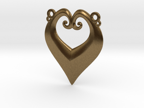 Heart-y IC Pendant in Natural Bronze