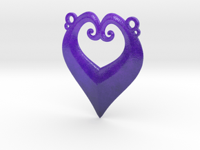 Heart-y IC Pendant in Glossy Full Color Sandstone