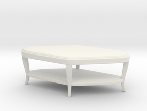 Miniature Paragon Club Table - Century Furniture in White Natural Versatile Plastic: 1:24