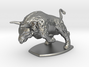 Iron Bull in Natural Silver: Small
