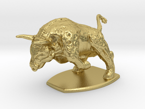Iron Bull in Natural Brass: Small