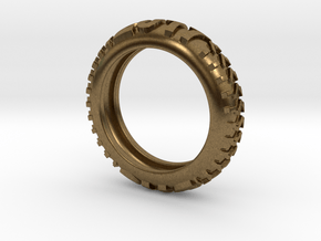 Davis High School 2017 Knobby Tire Ring! in Natural Bronze: 8.5 / 58