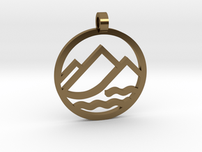 Texas 4000 Sierra Route Pendant in Polished Bronze