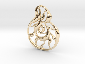 Double wave in 14K Yellow Gold