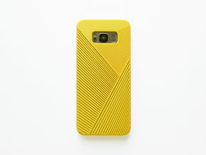 Samsung Galaxy S8 case_Geometric in Yellow Processed Versatile Plastic