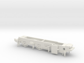 LB&SCR E2 - 10mm - Gauge 1 - 42mm BtoB - Chassis in White Natural Versatile Plastic