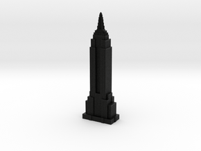 Empire State Building - Black w black windows in Full Color Sandstone