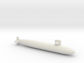 Sturgeon-class SSN (Short Hull), full hull, 1/1800 in White Natural Versatile Plastic