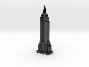 Empire State Building - Black w White Windows in Full Color Sandstone