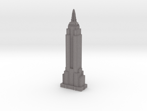 Empire State Building - Gray with White Windows in Full Color Sandstone