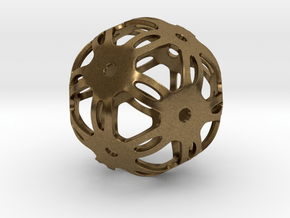 Well Rounded Symmetrical Sphere  in Natural Bronze: Medium