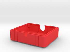 SMT10 Fuel Cell / Electronics Box - Bottom in Red Processed Versatile Plastic