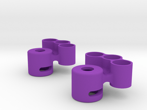 Lockout with tungsten weight holder in Purple Processed Versatile Plastic