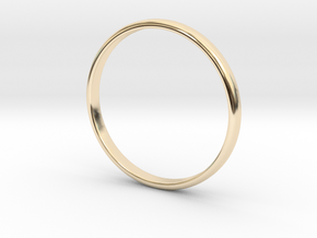 Lonely Band (Various Sizes) in 14k Gold Plated Brass: 8 / 56.75
