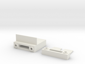 Tamiya M-07 Shorty LiPo Battery Holder in White Natural Versatile Plastic