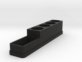 Hex Driver Holder - Short in Black Natural Versatile Plastic