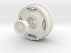 front-rim-Robbe-axle in White Natural Versatile Plastic