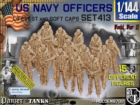 1/144 USN Officers Kapok Set 413 in Tan Fine Detail Plastic
