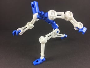 Mechanoid Zero Arm & Leg Frame in White Natural Versatile Plastic