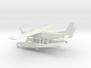 Cessna 208A Caravan Amphibian in White Natural Versatile Plastic: 1:160 - N