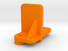 OX CNC - Y Axis Drag Chain Mount Top v3 in Orange Processed Versatile Plastic