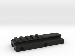 Hybrid Nerf Rail Adaper (95mm) in Black Premium Versatile Plastic