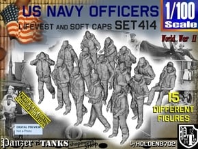 1/100 USN Officers Kapok Set 414 in Tan Fine Detail Plastic