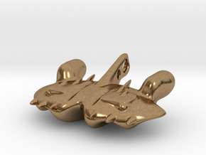 The dreaded Space-Manta-Ray in Natural Brass