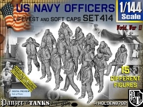 1/144 USN Officers Kapok Set 414 in Tan Fine Detail Plastic