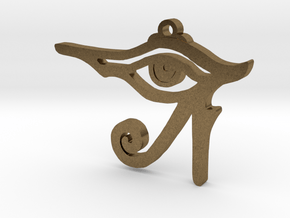 Eye of Ra Pendant in Natural Bronze