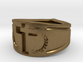 Crusader's Ring in Natural Bronze: 10 / 61.5