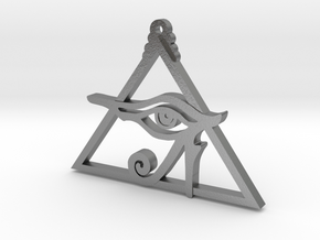Eye of Ra Pyramid in Natural Silver