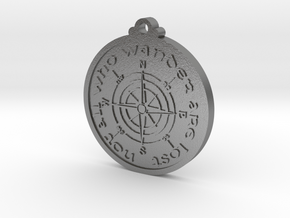 Wanderer Compass  in Natural Silver