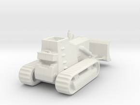 Armoured Bulldozer  d7 1/72 ww2  in White Natural Versatile Plastic