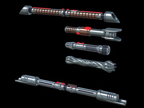 ACC-15-Ninja Laser Sticks 6-7inch in Tan Fine Detail Plastic