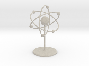 Atom Model in Natural Sandstone